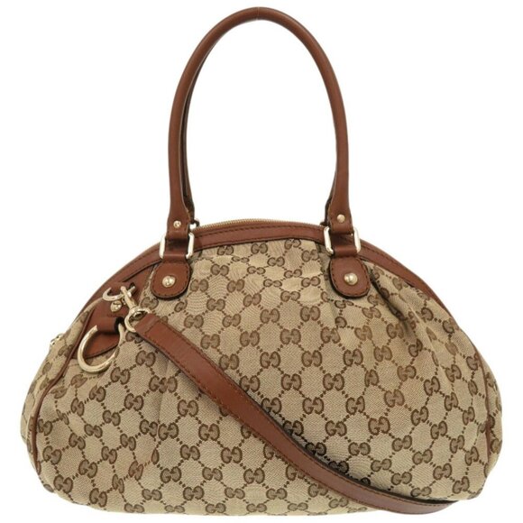 Gucci Handbags - GUCCI Brown Leather Bag
